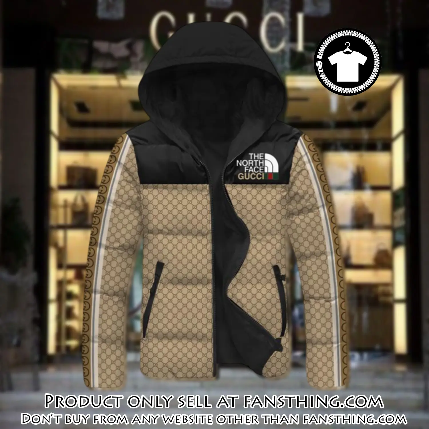 Gucci downfilled coat ultralight down jacket outdoor jacket warm outwear dfj1004 fst0252663